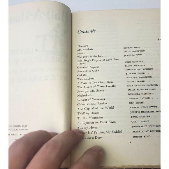 Half a Hundred Tales By Great American Writers Edited by Charles Grayson 1945 HC - Picture 7 of 13